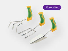 Ensemble d'outils de jardinage ergonomiques PETA (ensemble de 3)