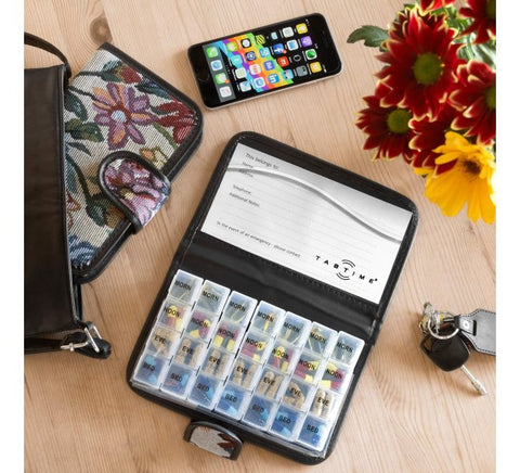 Elegant and functional weekly pill organizer