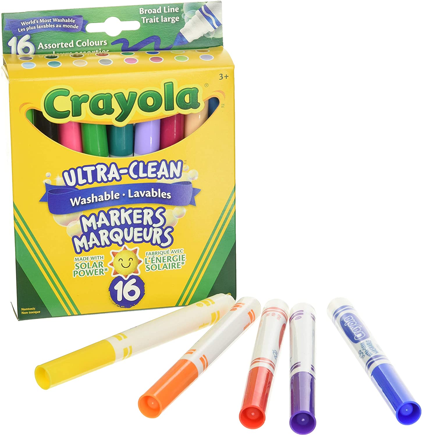 Marqueurs lavables Crayola, paquet de 16