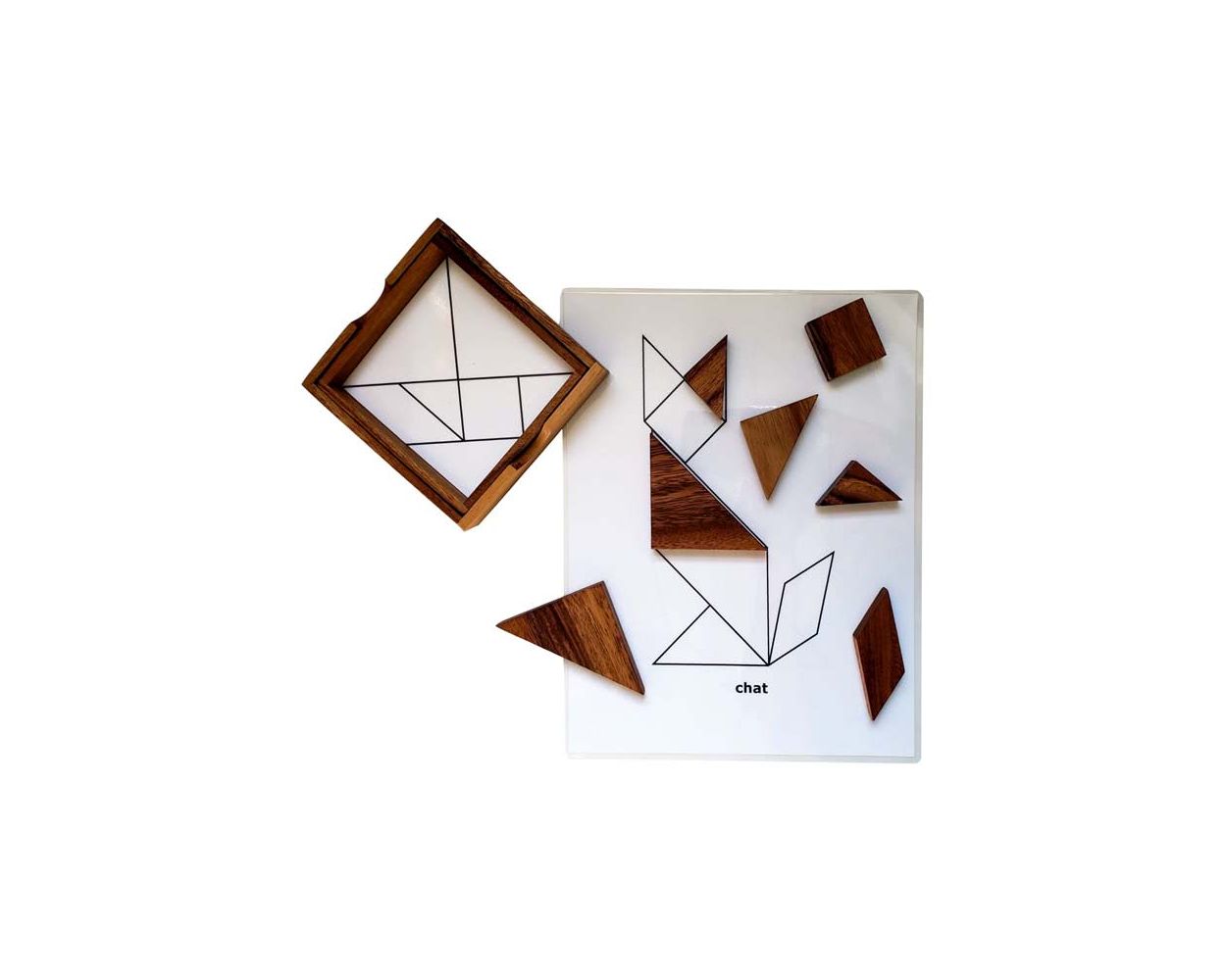 CLUBHAUS × ANTi COUNTORY CLUB × TANGRAM Keeping Busy - Wooden Tangram Puzzle | Eugeria | Eugeria