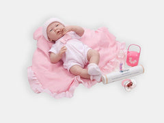 Poupée de réconfort 'La Newborn' au corps souple - édition rose