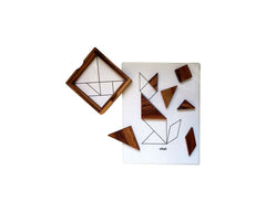 Keeping Busy - Game - Wooden Tangram Puzzle